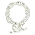 Hermes Chaine D'ancre TGM Silver Bracelet