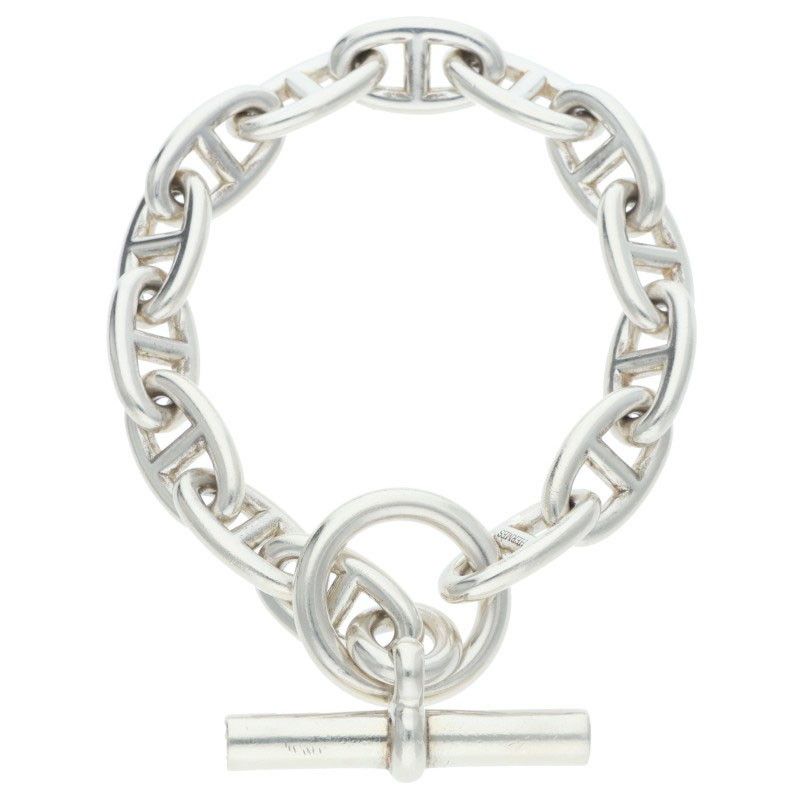 Hermes Chaine D'ancre GM Silver Bracelet