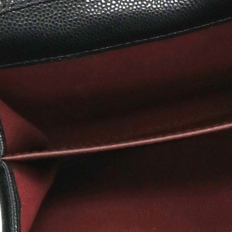 Chanel CC Logo Caviar Leather Chain — view 3