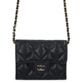 Chanel CC Logo Caviar Leather Chain
