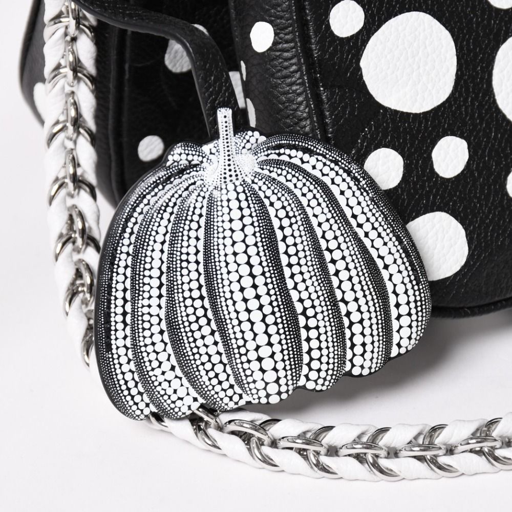 Louis Vuitton Multi Pochette Accessoires Shoulder Bag Black Silver Yayoi Kusama — view 5