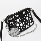 Louis Vuitton Multi Pochette Accessoires Shoulder Bag Black Silver Yayoi Kusama — view 3