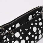 Louis Vuitton Multi Pochette Accessoires Shoulder Bag Black Silver Yayoi Kusama — view 8