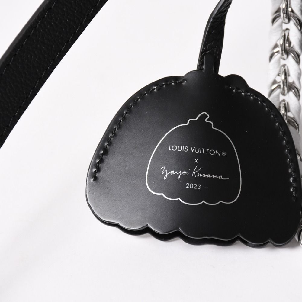 Louis Vuitton Multi Pochette Accessoires Shoulder Bag Black Silver Yayoi Kusama — view 6