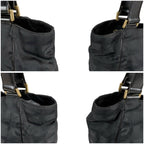 Chanel New Travel Line Handbag Satchel Black Nylon Canvas — view 5