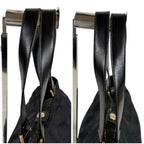 Chanel New Travel Line Handbag Satchel Black Nylon Canvas — view 7