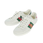 Gucci Hachi Embroidery Low Top Leather Sneakers 8 White