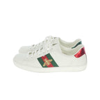 Gucci Hachi Embroidery Low Top Leather Sneakers 8 White — view 2