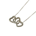 Tiffany & Co Necklace Triple Open Silver