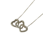 Tiffany & Co Necklace Triple Open Silver