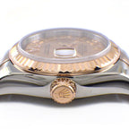 Rolex Watch Datejust Date Roule Sunray Pink Dial VI Diamond Roman Index 18k — view 2