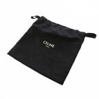Celine Triomphe Besace Clair Chain Shoulder Bag Leather Black KH — view 9