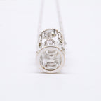 Celine Polished 750 Pave Diamond Vintage Necklace — view 4