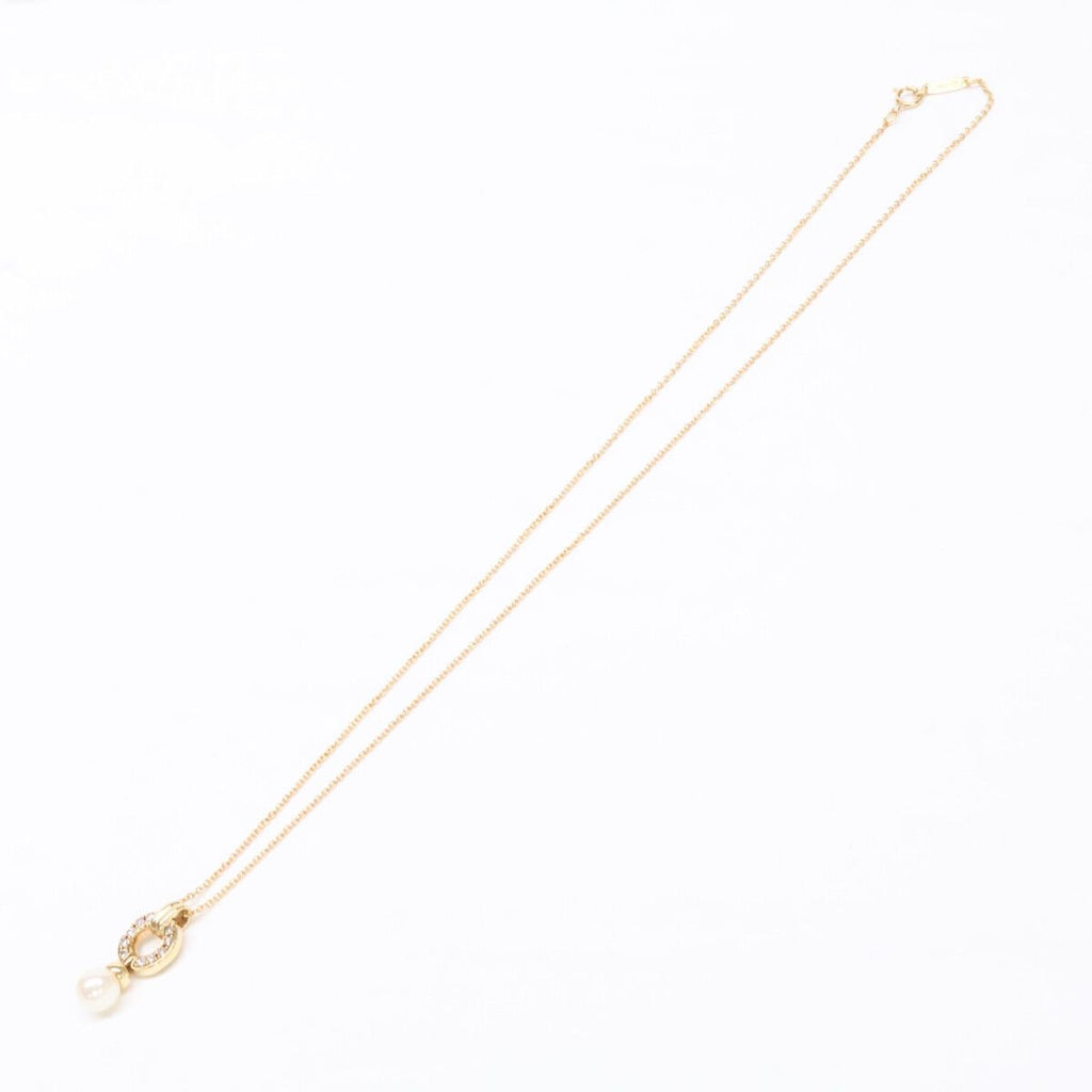 Tiffany & Co Polished 750 6.3 Door Knock Pearl Diamond Necklace — view 2