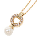 Tiffany & Co Polished 750 6.3 Door Knock Pearl Diamond Necklace