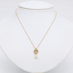 Tiffany & Co Polished 750 6.3 Door Knock Pearl Diamond Necklace — view 9