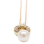 Tiffany & Co Polished 750 6.3 Door Knock Pearl Diamond Necklace — view 4