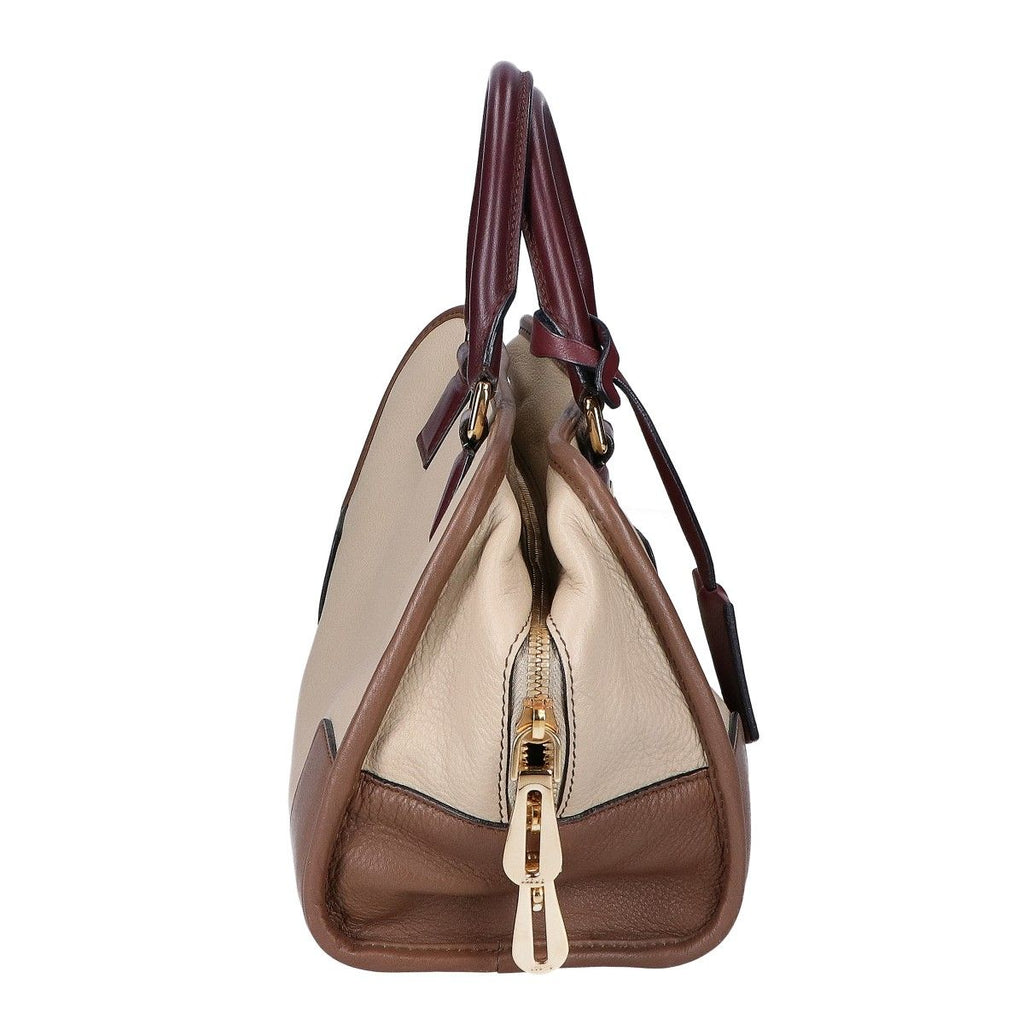 Loewe Beige Tricolor Amazona 28 Handbag — view 4