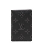 Louis Vuitton Monogram Eclipse Organizer de Poche Card Case Black Gray