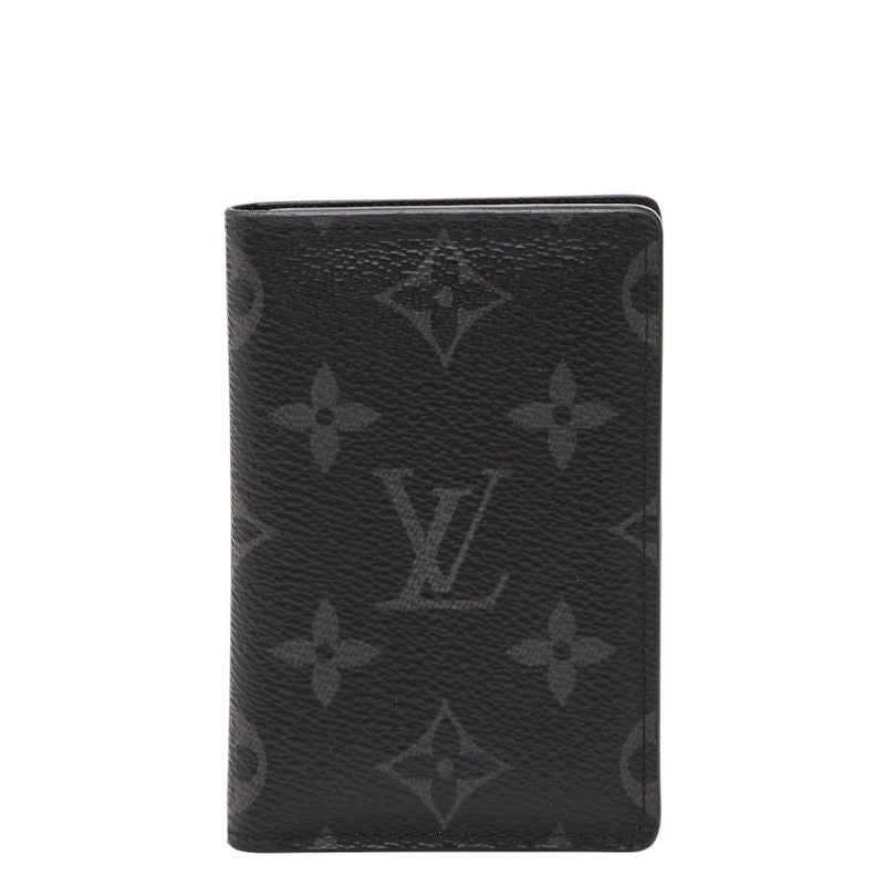 Louis Vuitton Monogram Eclipse Organizer de Poche Card Case Black Gray