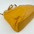 Loewe Tote Shoulder Bag Leather Yellow Vintage — view 7
