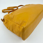 Loewe Tote Shoulder Bag Leather Yellow Vintage — view 9