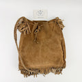 Prada Shoulder Bag Suede Brown Vintage