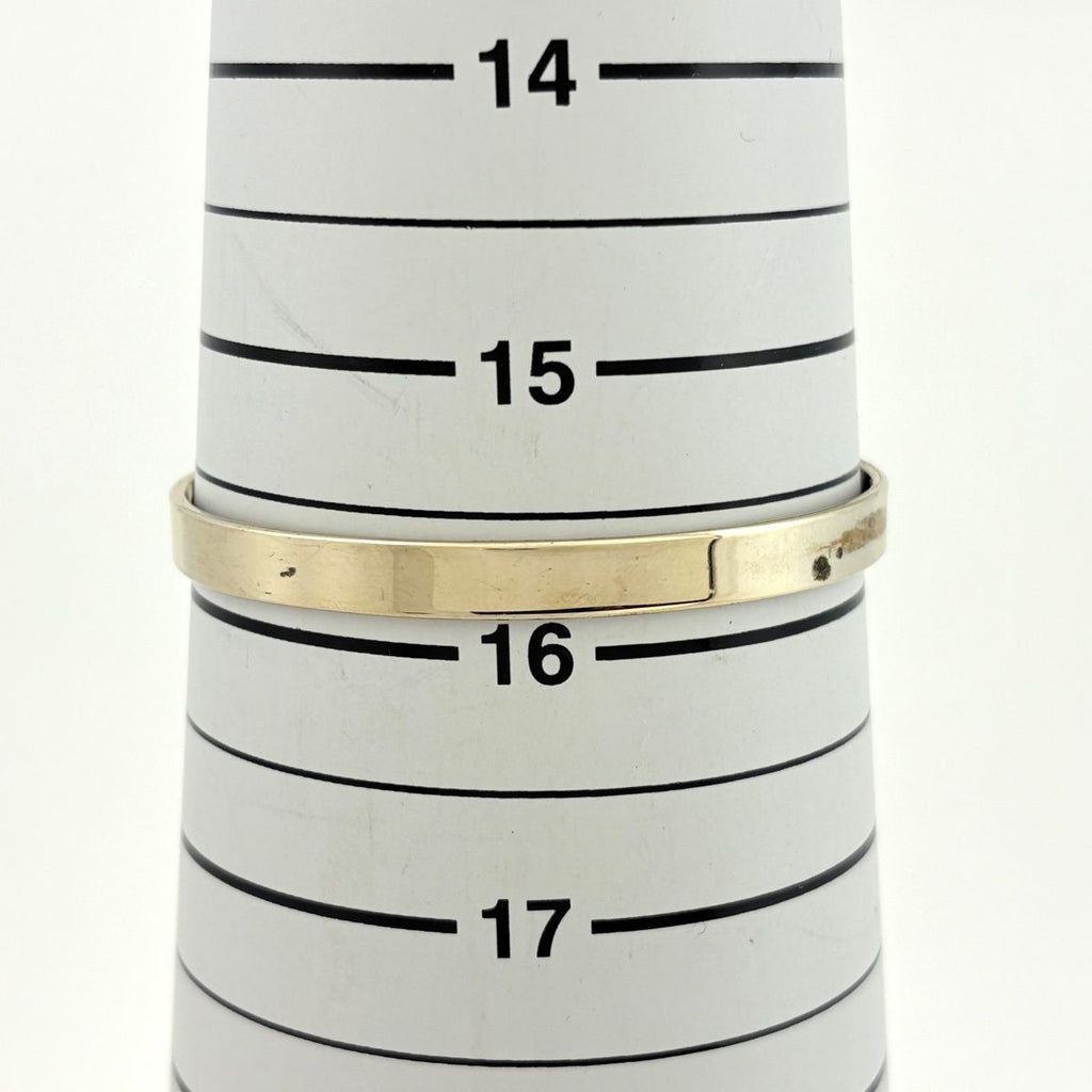 Chanel CC Logo Rhinestone Bangle Silver Plated Bracelet — view 8