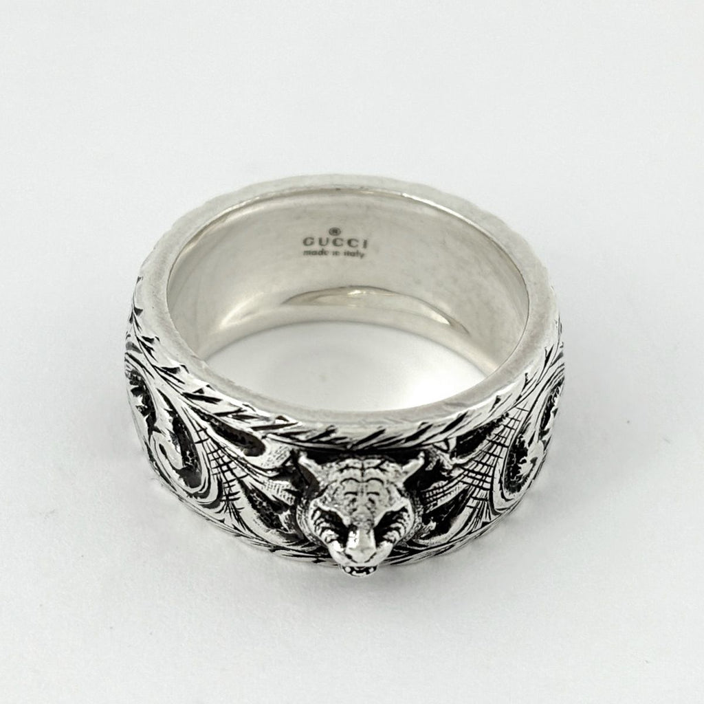 Gucci Tiger Head Ring 925 Sterling Silver — view 2