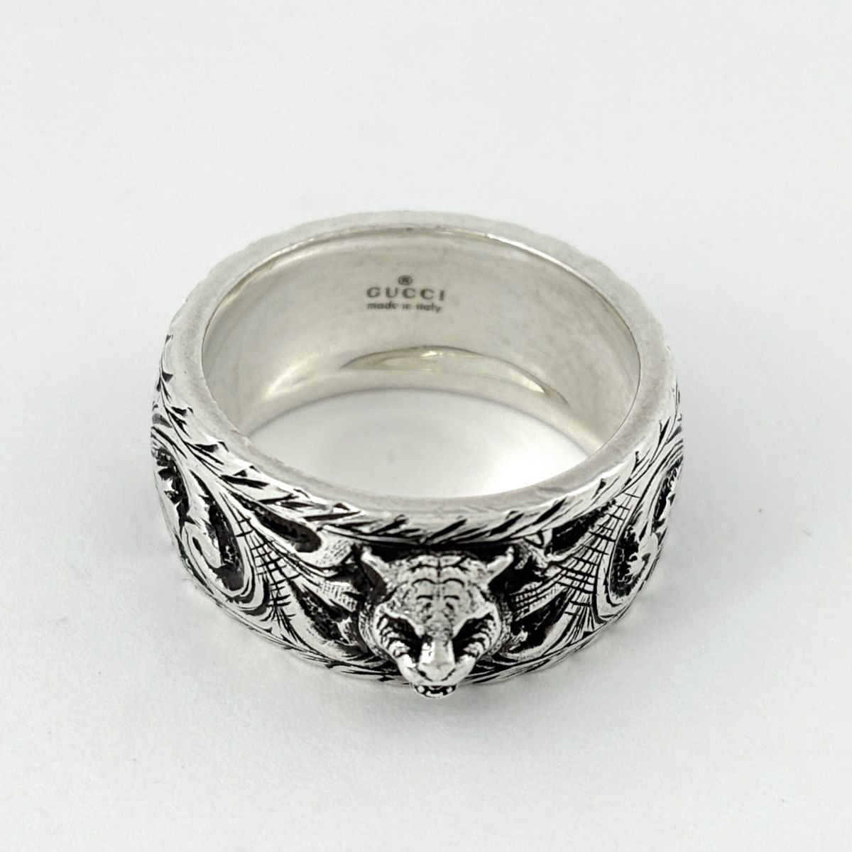 Gucci Tiger Head Ring 925 Sterling Silver — view 2