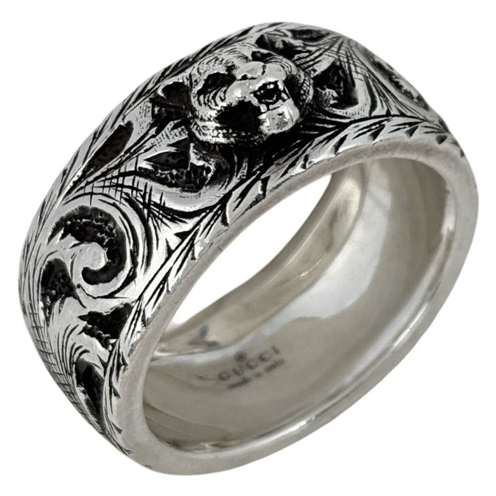 Gucci Tiger Head Ring 925 Sterling Silver