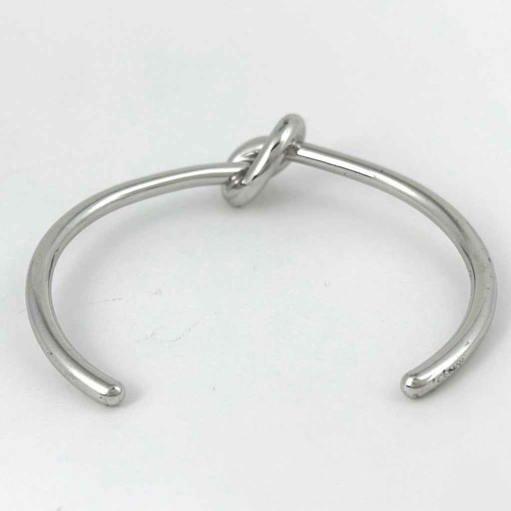 Celine Knot Extra Thin Bracelet Metal Silver — view 3