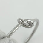 Celine Knot Extra Thin Bracelet Metal Silver — view 4