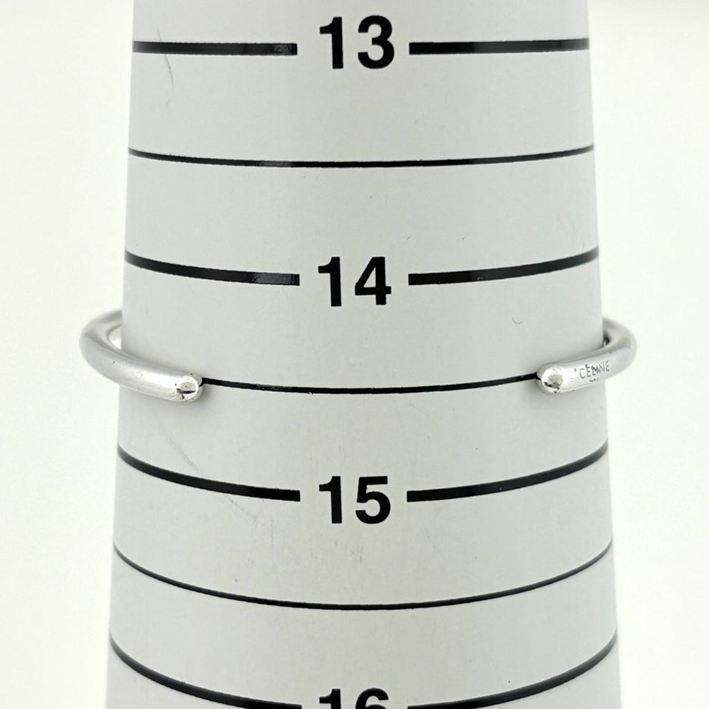 Celine Knot Extra Thin Bracelet Metal Silver — view 6