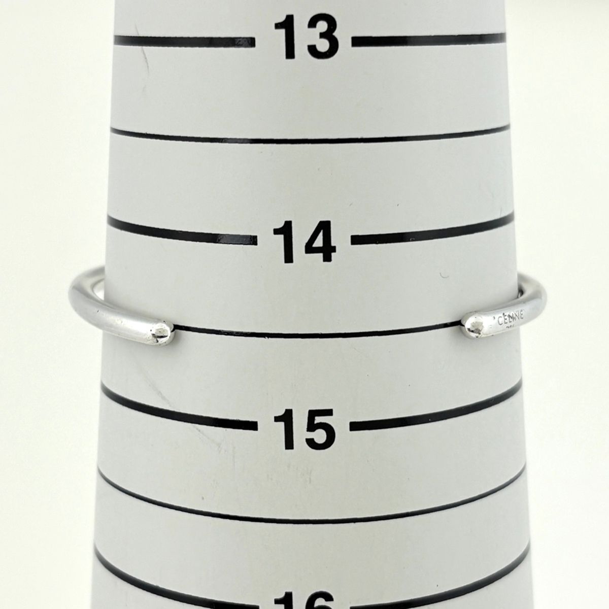 Celine Knot Extra Thin Bracelet Metal Silver — view 6