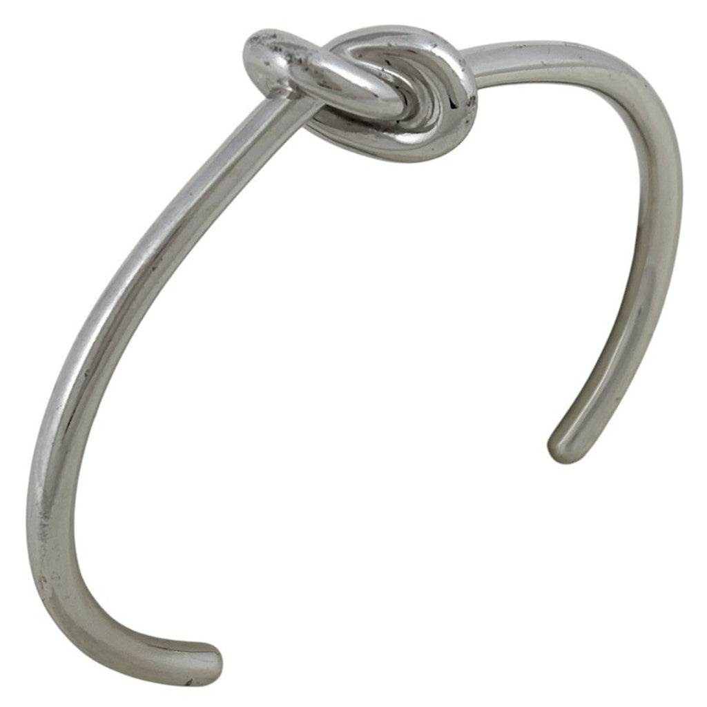 Celine Knot Extra Thin Bracelet Metal Silver