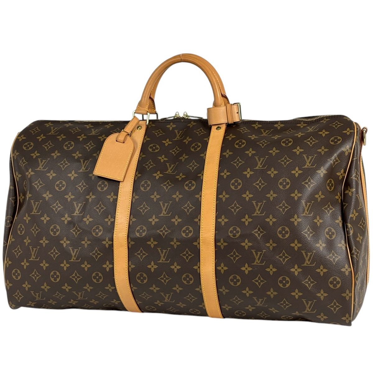 Louis Vuitton Keepall Bandouliere 60 Boston Bag Monogram Brown