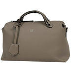 Fendi by the Way 2-Way Shoulder Bag Leather Beige