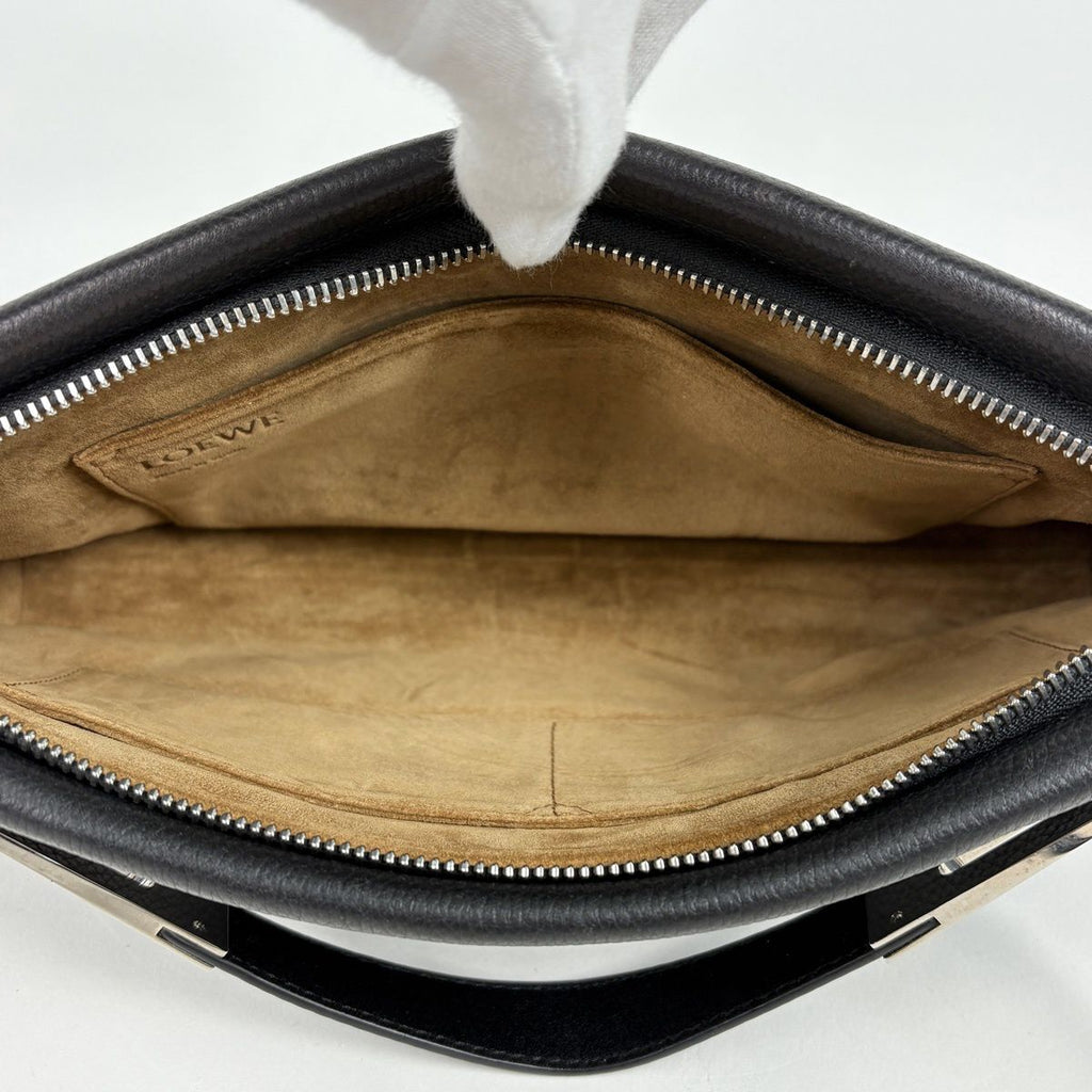 Loewe Missy Small 2-Way Anagram Shoulder Bag Leather Black — view 6