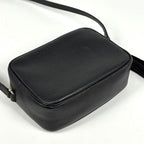 Gucci Soho Shoulder Bag Tassel Fringe Interlocking Leather Black — view 2