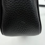 Gucci Soho Shoulder Bag Tassel Fringe Interlocking Leather Black — view 4
