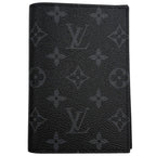 Louis Vuitton Couverture Passport NM Holder Card Case Monogram Eclipse Black