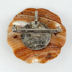 Chanel Faux Pearl Brooch Camellia Shell White — view 2