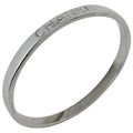 Chanel Logo Bangle Metal Silver Bracelet