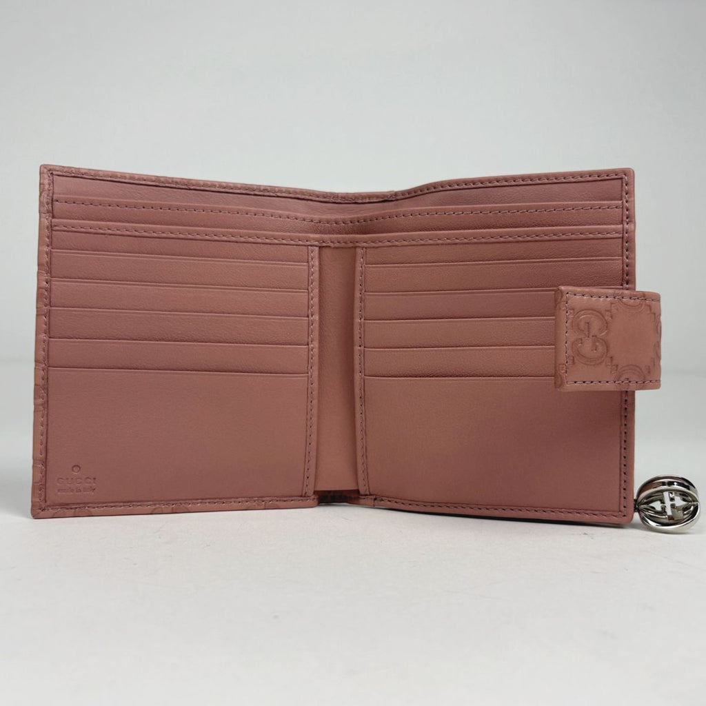Gucci Guccissima Bifold Wallet GG Pattern Shi Marais the Pink — view 6