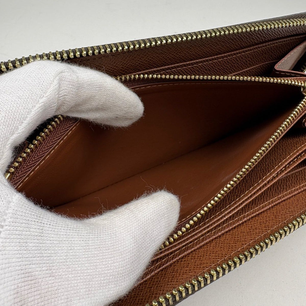 Louis Vuitton Zippy Wallet Round Zip Monogram Brown — view 6