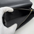 Gucci Double Bicolor Continental Wallet GG Pattern Beige Black — view 4