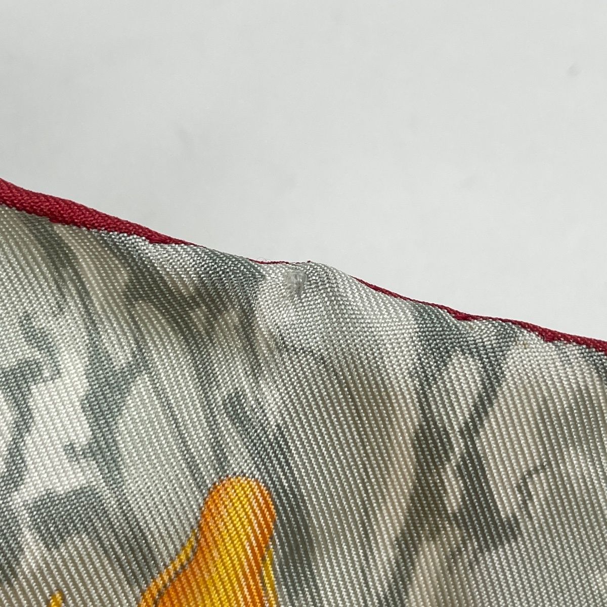 Hermes Carre 90 Carpe Diem Enjoy Your Day Scarf Silk Orange Multicolor — view 3