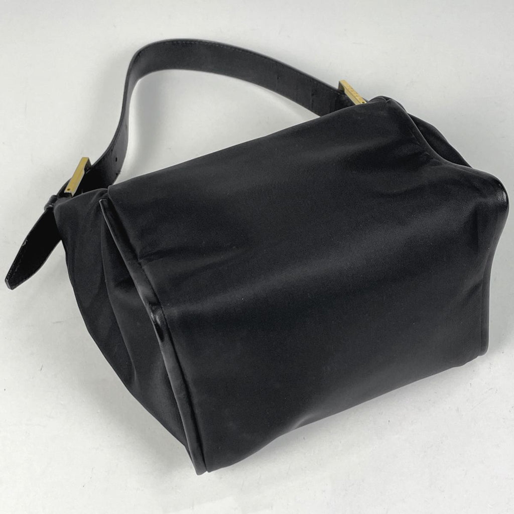 Fendi Logo Shoulder Bag Nylon Black — view 2