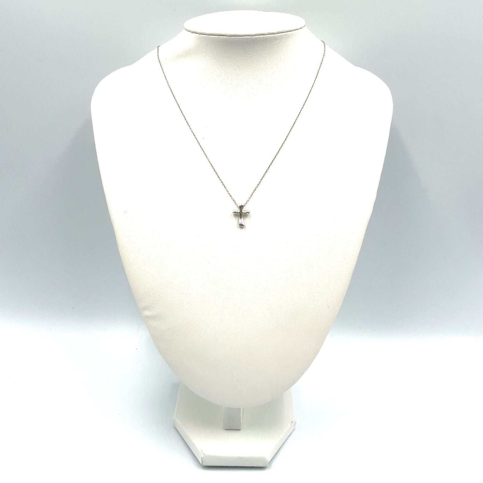 Tiffany & Co Small Cross Silver Necklace — view 9